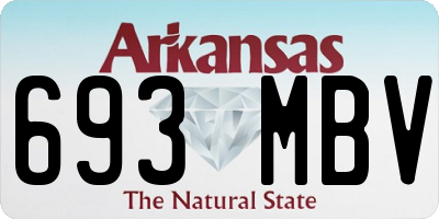 AR license plate 693MBV