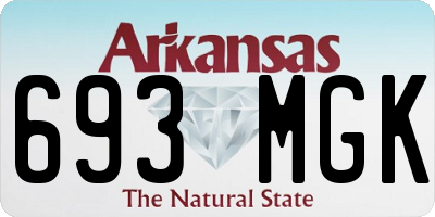 AR license plate 693MGK