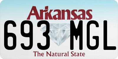AR license plate 693MGL
