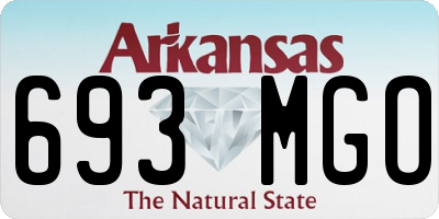 AR license plate 693MGO