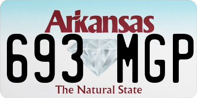 AR license plate 693MGP