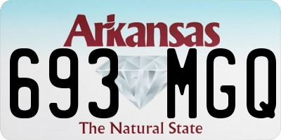 AR license plate 693MGQ