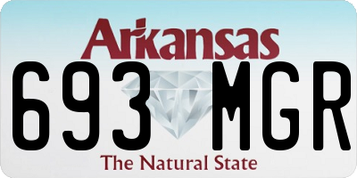 AR license plate 693MGR