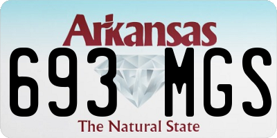 AR license plate 693MGS