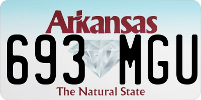 AR license plate 693MGU