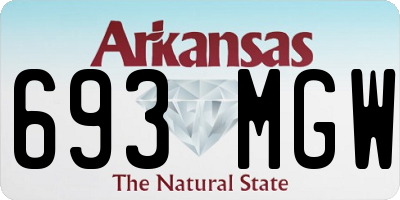 AR license plate 693MGW