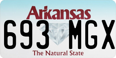AR license plate 693MGX