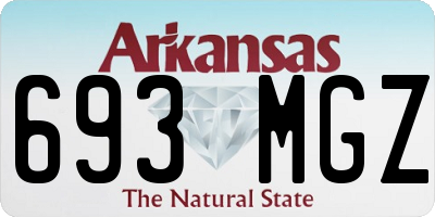 AR license plate 693MGZ