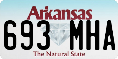 AR license plate 693MHA