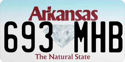 AR license plate 693MHB