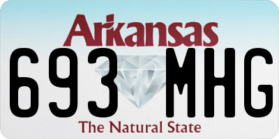 AR license plate 693MHG