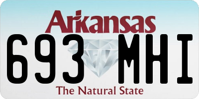 AR license plate 693MHI