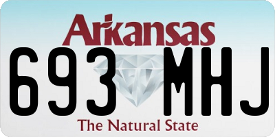 AR license plate 693MHJ