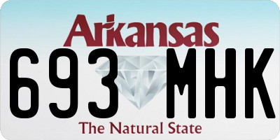 AR license plate 693MHK