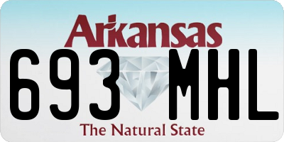AR license plate 693MHL