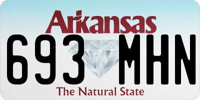 AR license plate 693MHN