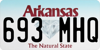 AR license plate 693MHQ