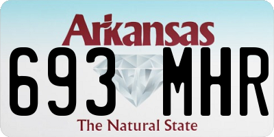 AR license plate 693MHR