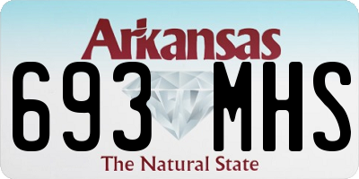 AR license plate 693MHS