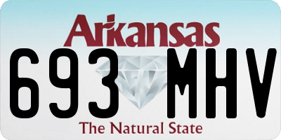 AR license plate 693MHV