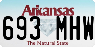 AR license plate 693MHW