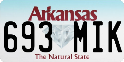 AR license plate 693MIK