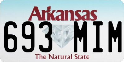 AR license plate 693MIM
