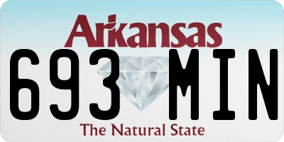 AR license plate 693MIN