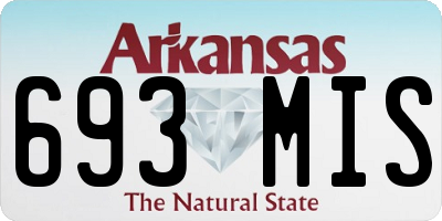 AR license plate 693MIS