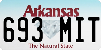 AR license plate 693MIT