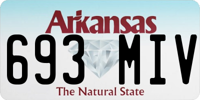 AR license plate 693MIV