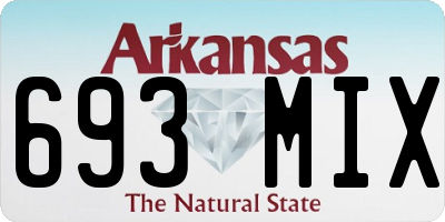 AR license plate 693MIX