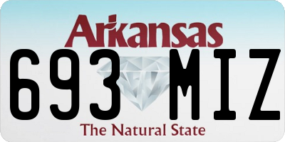 AR license plate 693MIZ