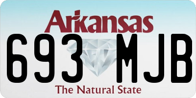 AR license plate 693MJB
