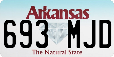 AR license plate 693MJD