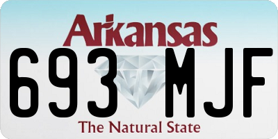 AR license plate 693MJF