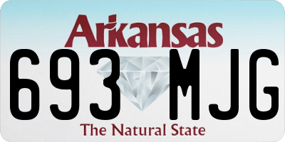 AR license plate 693MJG