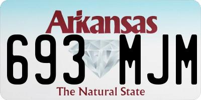 AR license plate 693MJM