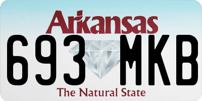 AR license plate 693MKB