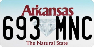 AR license plate 693MNC