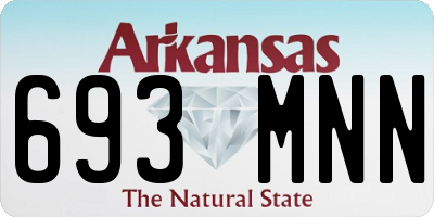 AR license plate 693MNN