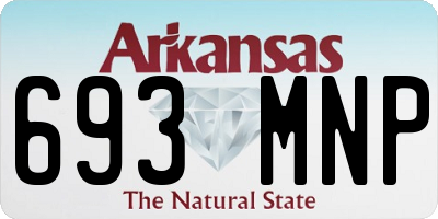 AR license plate 693MNP