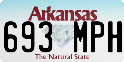 AR license plate 693MPH