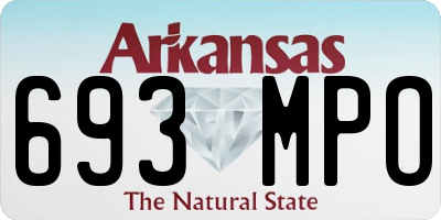 AR license plate 693MPO