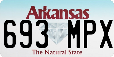 AR license plate 693MPX
