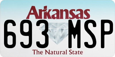 AR license plate 693MSP