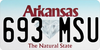 AR license plate 693MSU