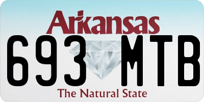 AR license plate 693MTB