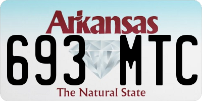AR license plate 693MTC
