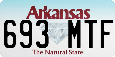 AR license plate 693MTF